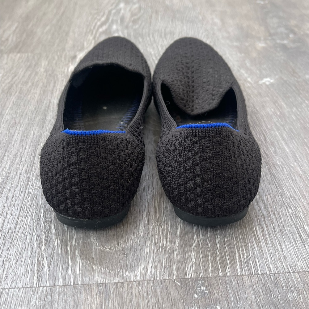 Rothy’s Black Honeycomb Knit Loafers Size 7 - Picture 3 of 6